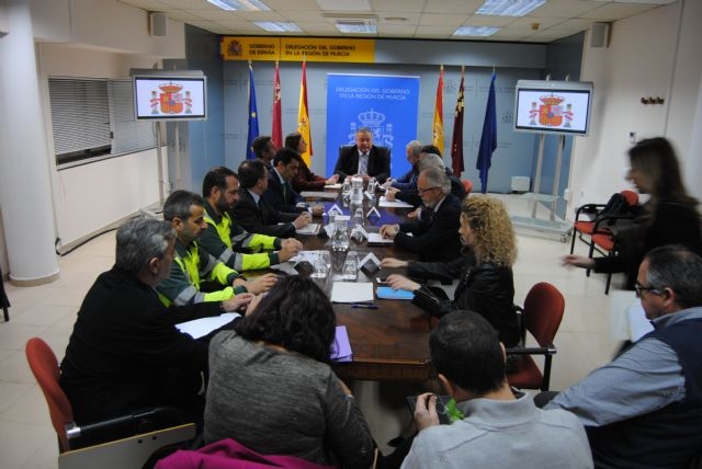 Reunión de Seguridad en el Transporte, convocada por la Delegación del Gobierno en Murcia
